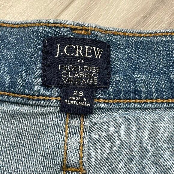 J.Crew | Distressed Women's High-Rise Classic Vintage Jean Size 28 - Picture 7 of 9